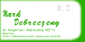 mark debreczeny business card